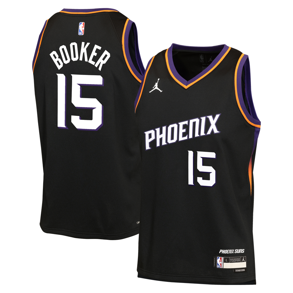 Phoenix Suns Jersey - Black - Devin Booker - Youth