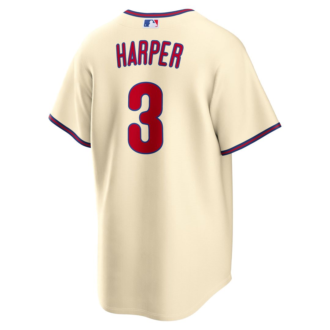 Bryce Harper Philadelphia Phillies Alternate Jersey - Cream