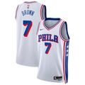 Jaylen Brown Philadelphia 76ers Association Edition Swingman Jersey - White - Unisex