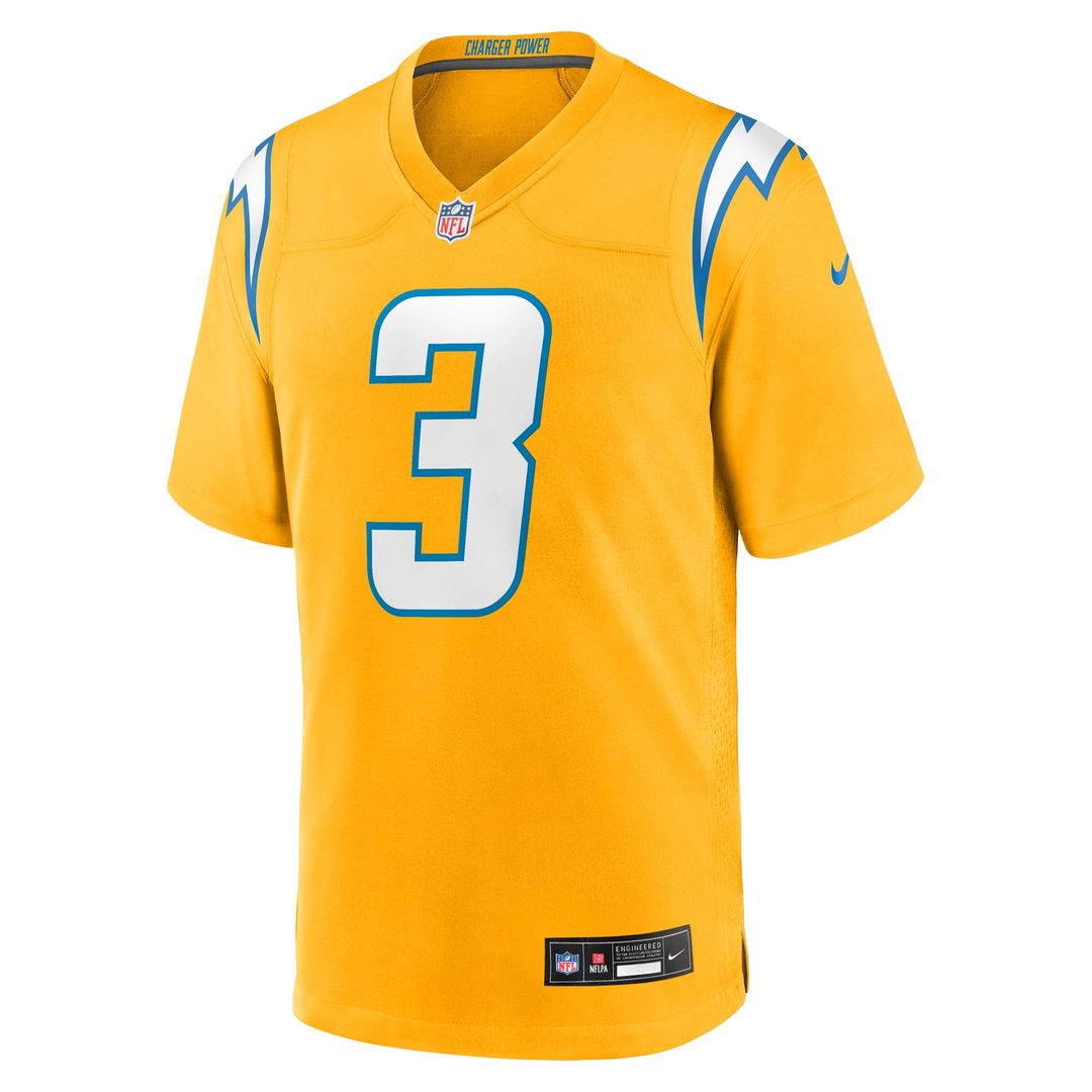 Derwin James Jr. Los Angeles Chargers Alternate Charger Power Jersey - Gold