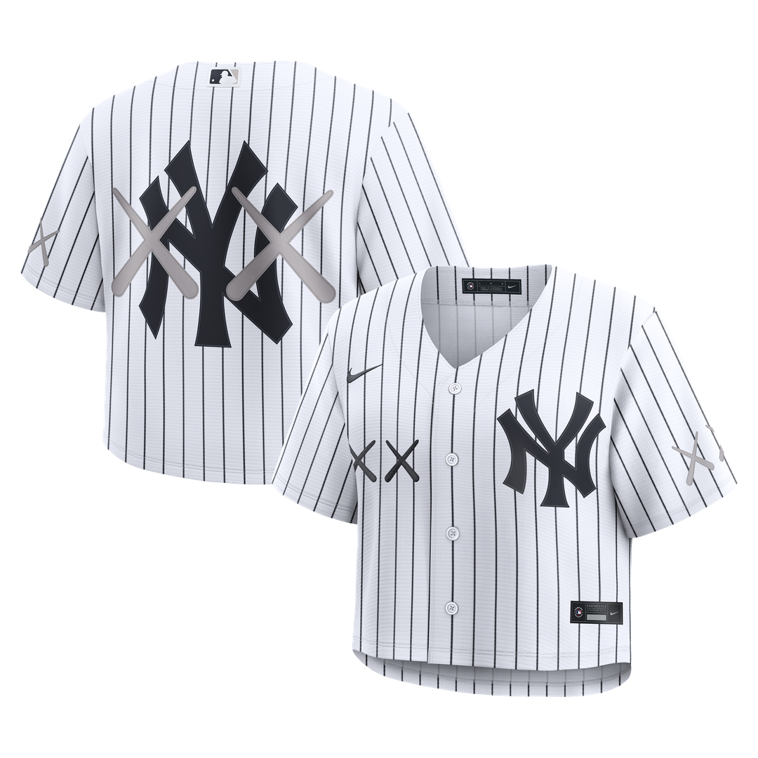 New York Yankees Women's Cropped Jersey - White