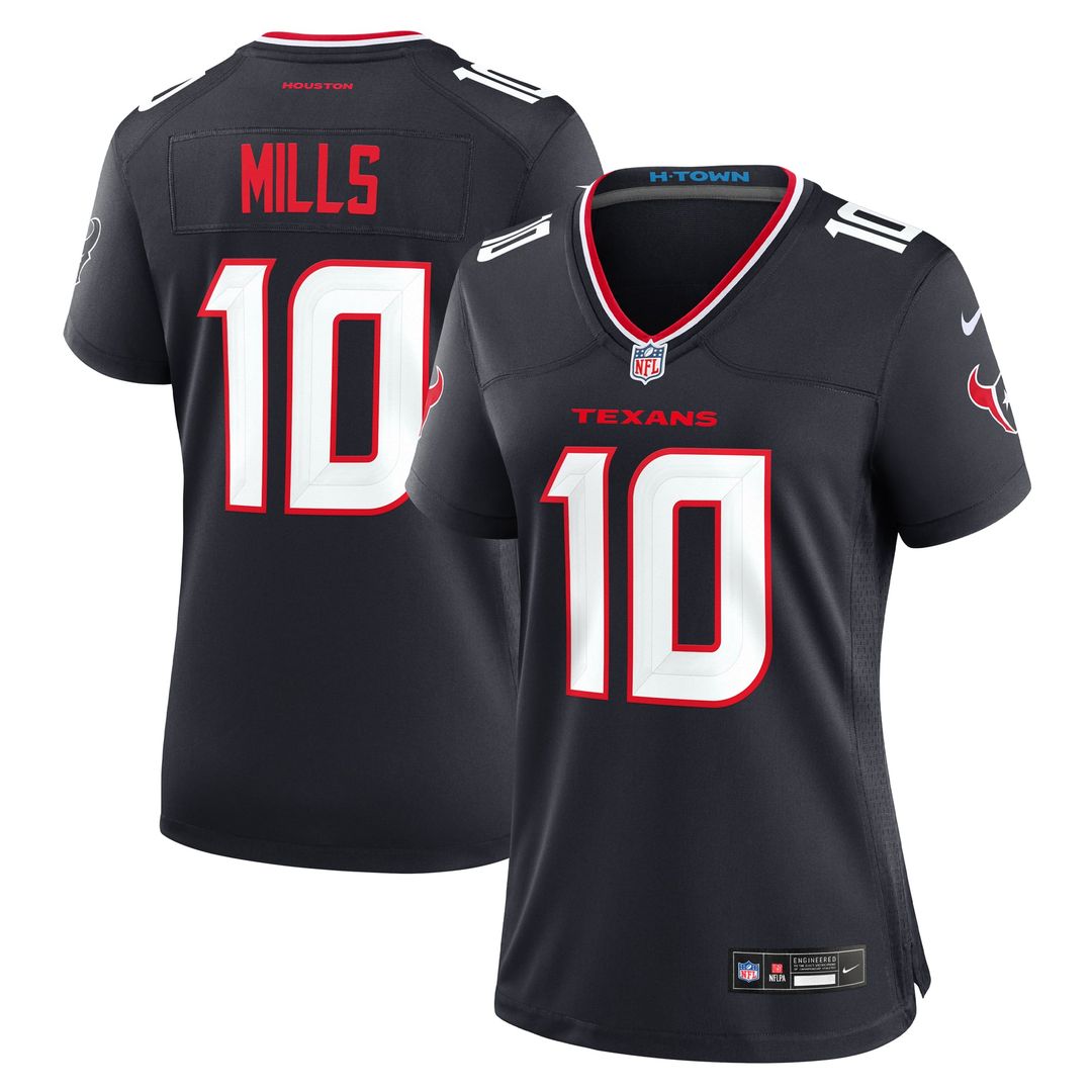 Davis Mills Houston Texans Women's Team Jersey - Navy