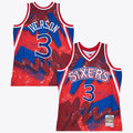 Allen Iverson Philadelphia 76ers 1996 Hyper Hoops Swingman Jersey - Scarlet