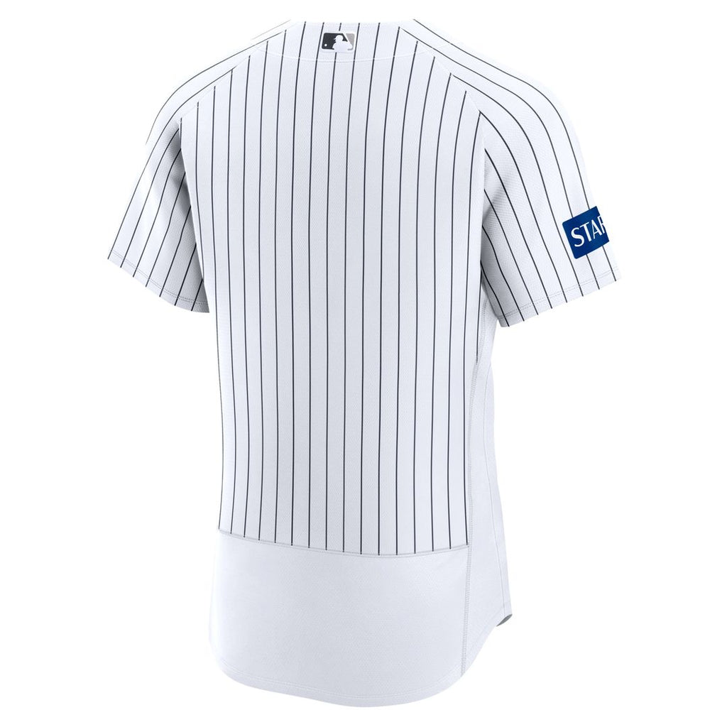 New York Yankees Home Sponsor Patch Jersey - White
