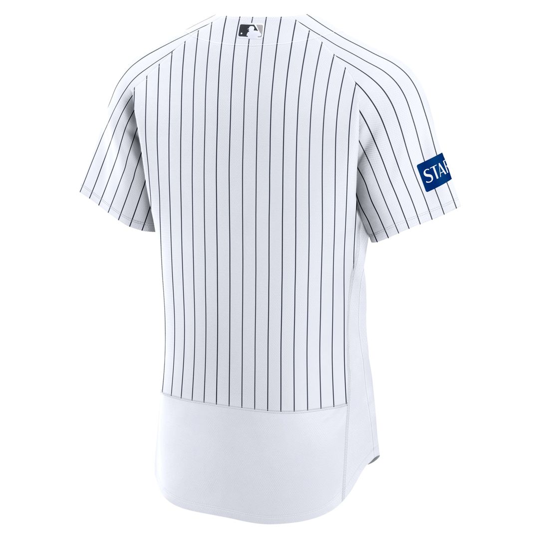 New York Yankees Home Sponsor Patch Jersey - White
