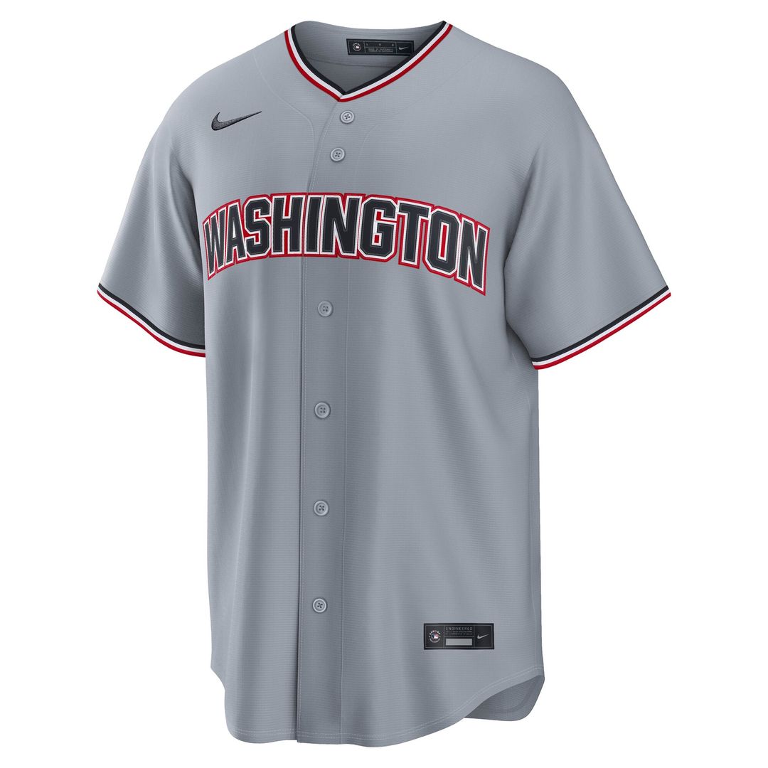 James Wood Washington Nationals Road Jersey - Gray