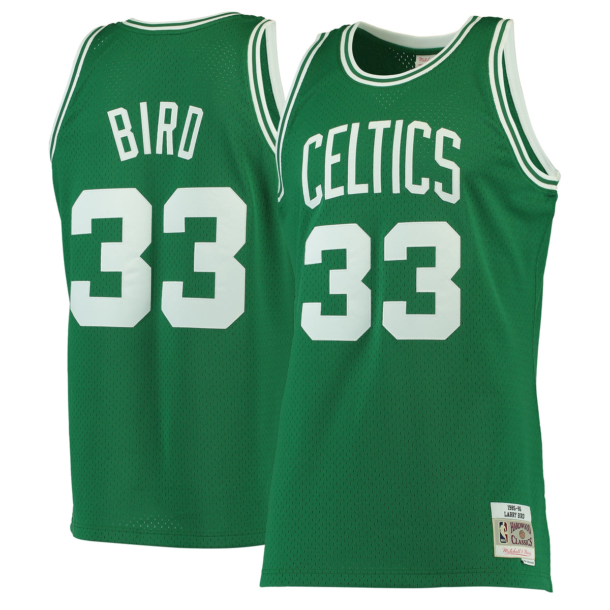 Men's Larry Bird White Boston Celtics 1985-86 Jersey