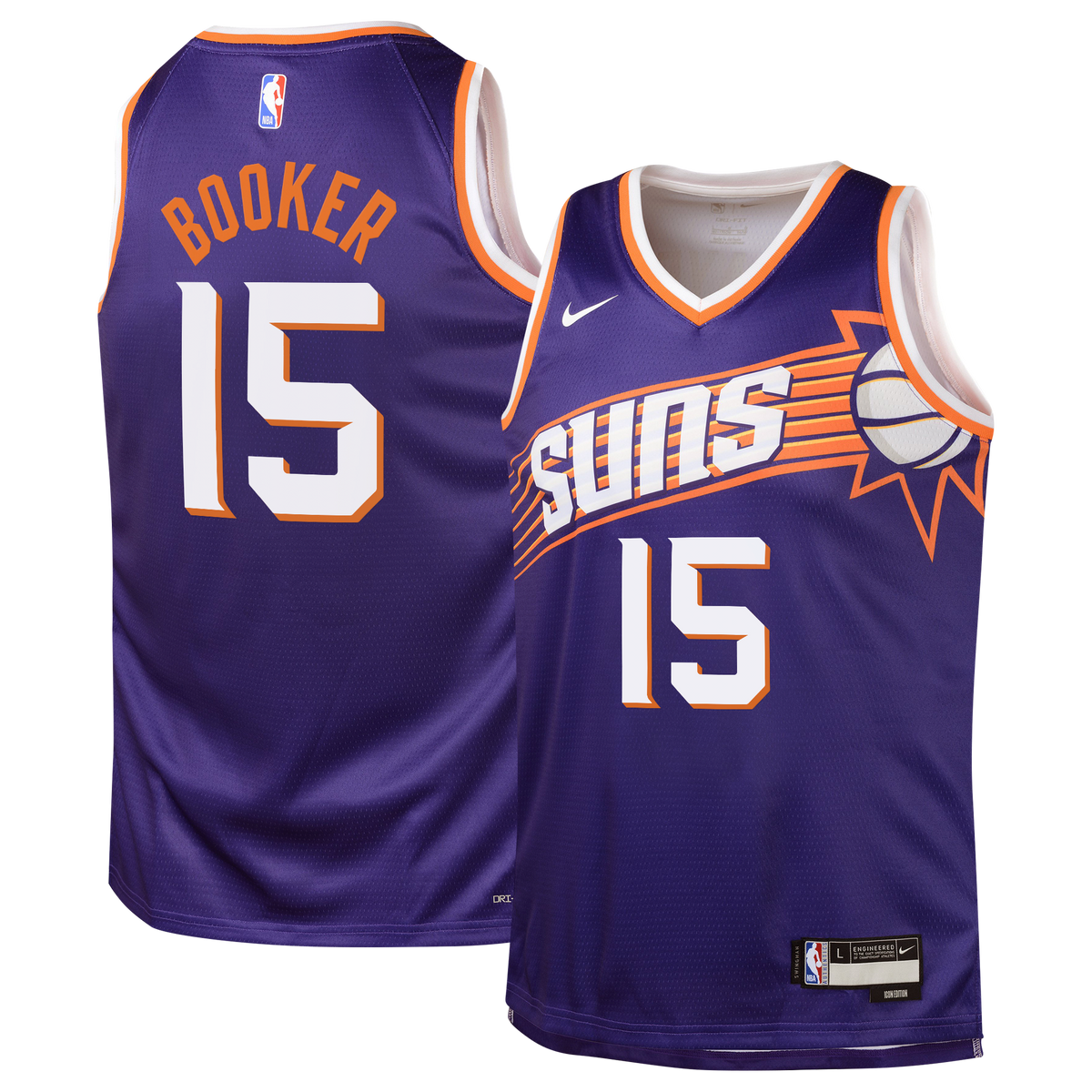 Phoenix Suns Jersey - Purple - Devin Booker - Youth