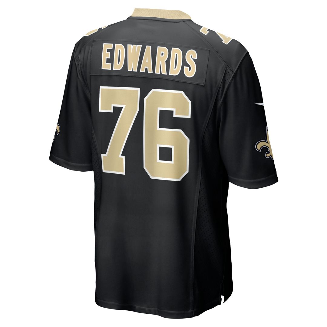 David Edwards New Orleans Saints Team Jersey - Black
