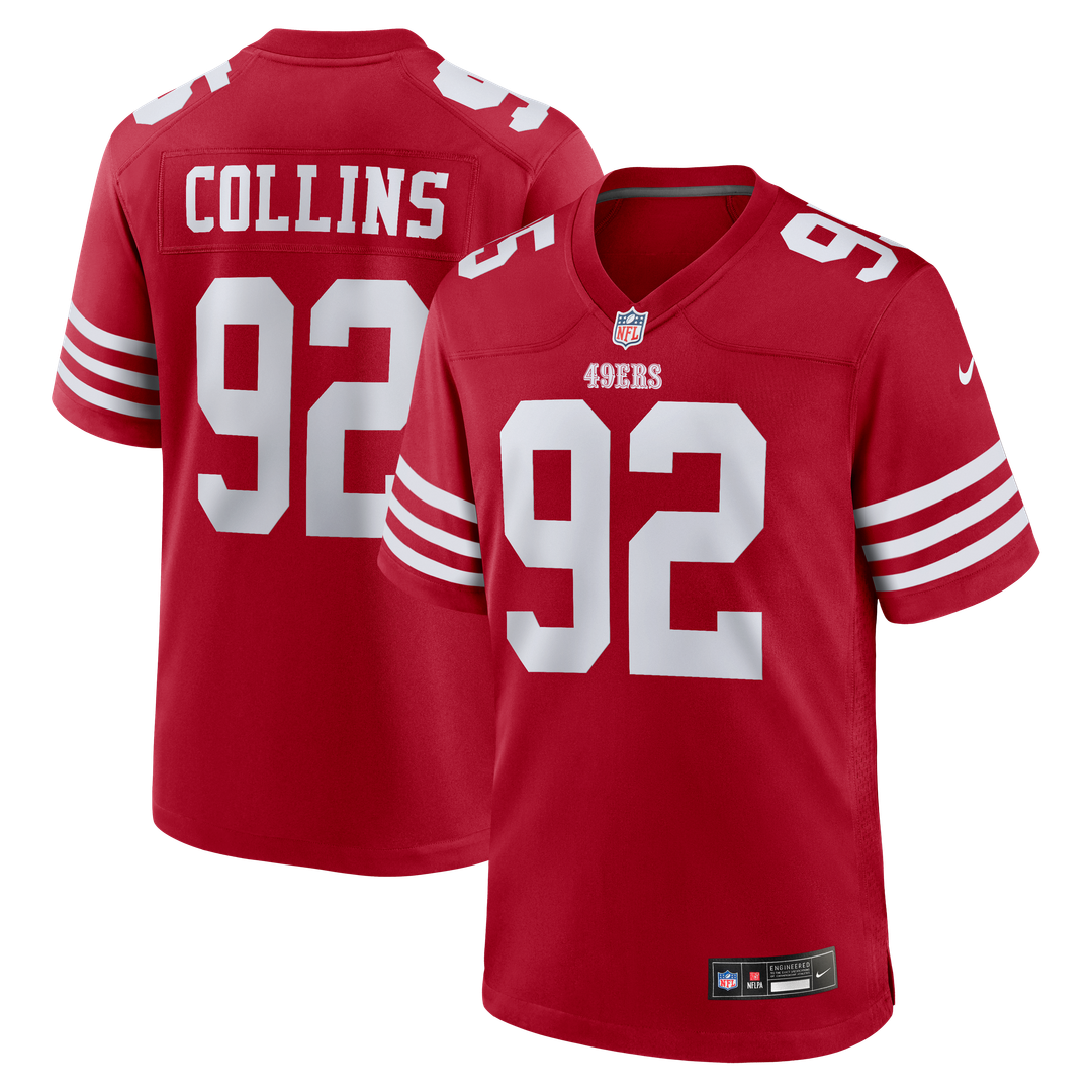 Alfred Collins San Francisco 49ers Team Jersey - Scarlet