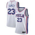 LeBron James Philadelphia 76ers Association Edition Swingman Jersey - White - Youth