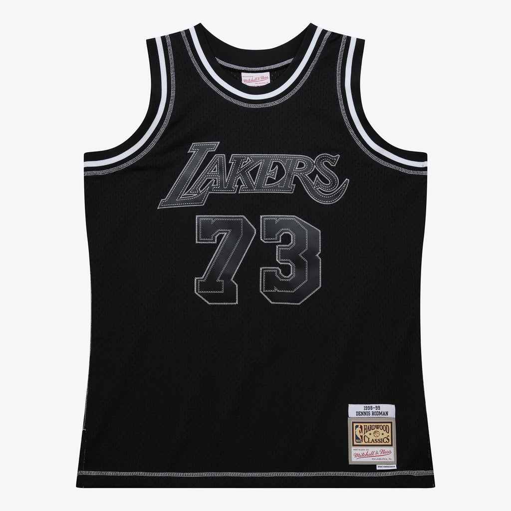 Los Angeles Lakers Dennis Rodman 1998 Contrast 2K Jersey - Black