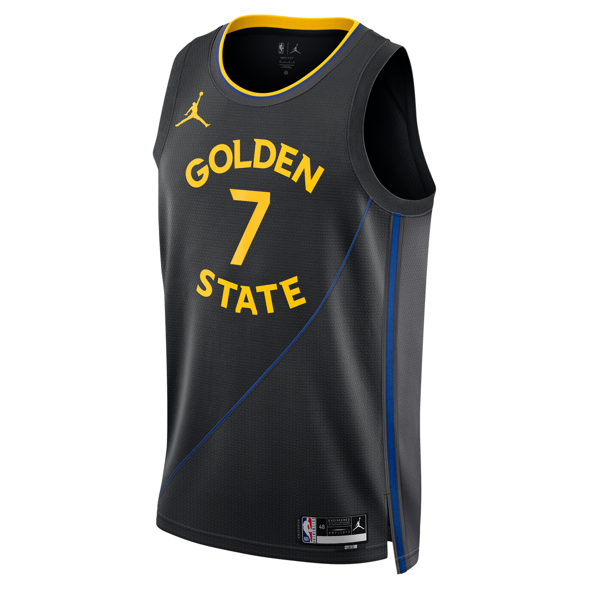 Golden State Warriors 2024/25 Jersey - Black - Kristaps Porziņģis - Unisex