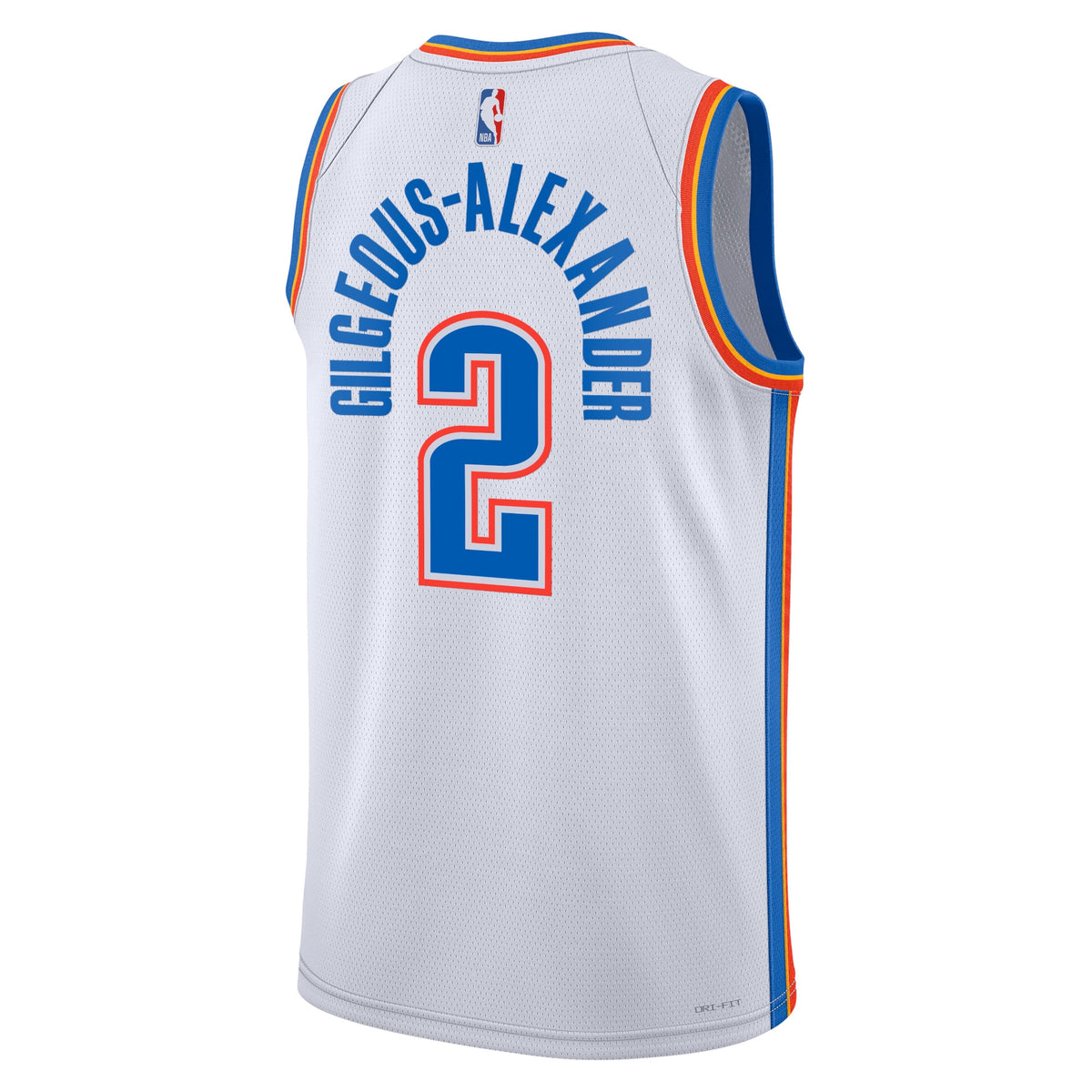 Oklahoma City Thunder Jersey - White - Shai Gilgeous-Alexander - Unisex