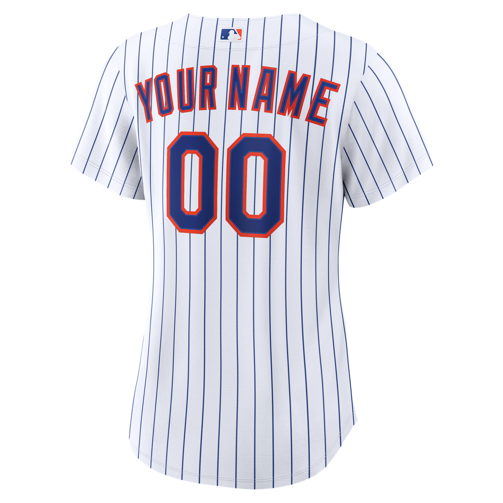 New York Mets Women's Home Replica Custom Jersey - White