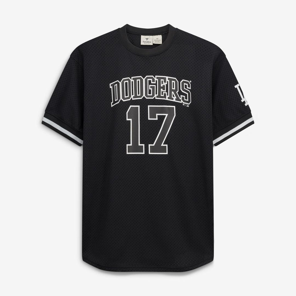 Shohei Ohtani Los Angeles Dodgers Big & Tall Heavyweight Mesh Jersey - Black/White