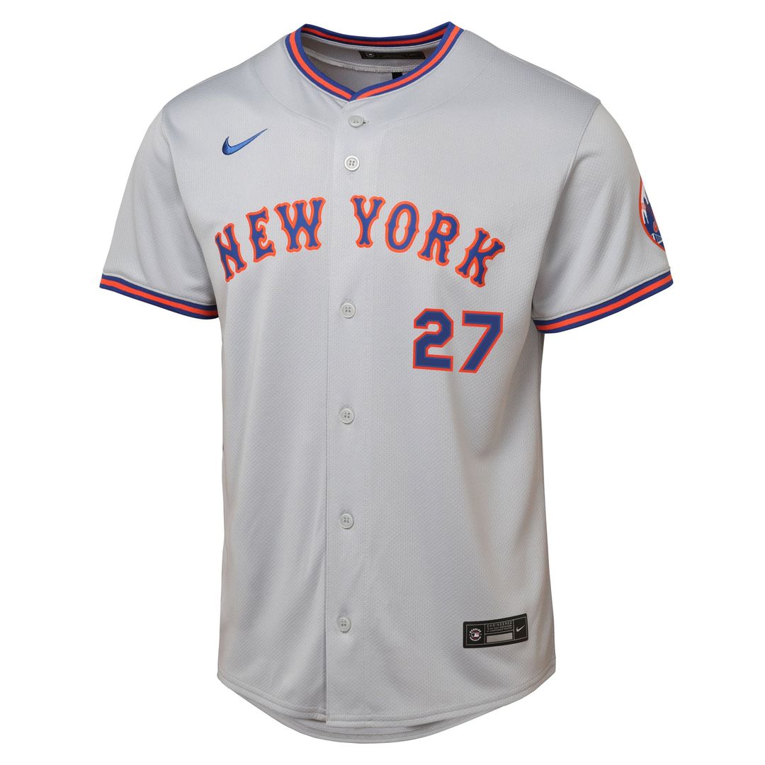 Mark Vientos New York Mets Youth Road Jersey – Gray