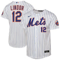 Francisco Lindor New York Mets Youth Home Jersey - White