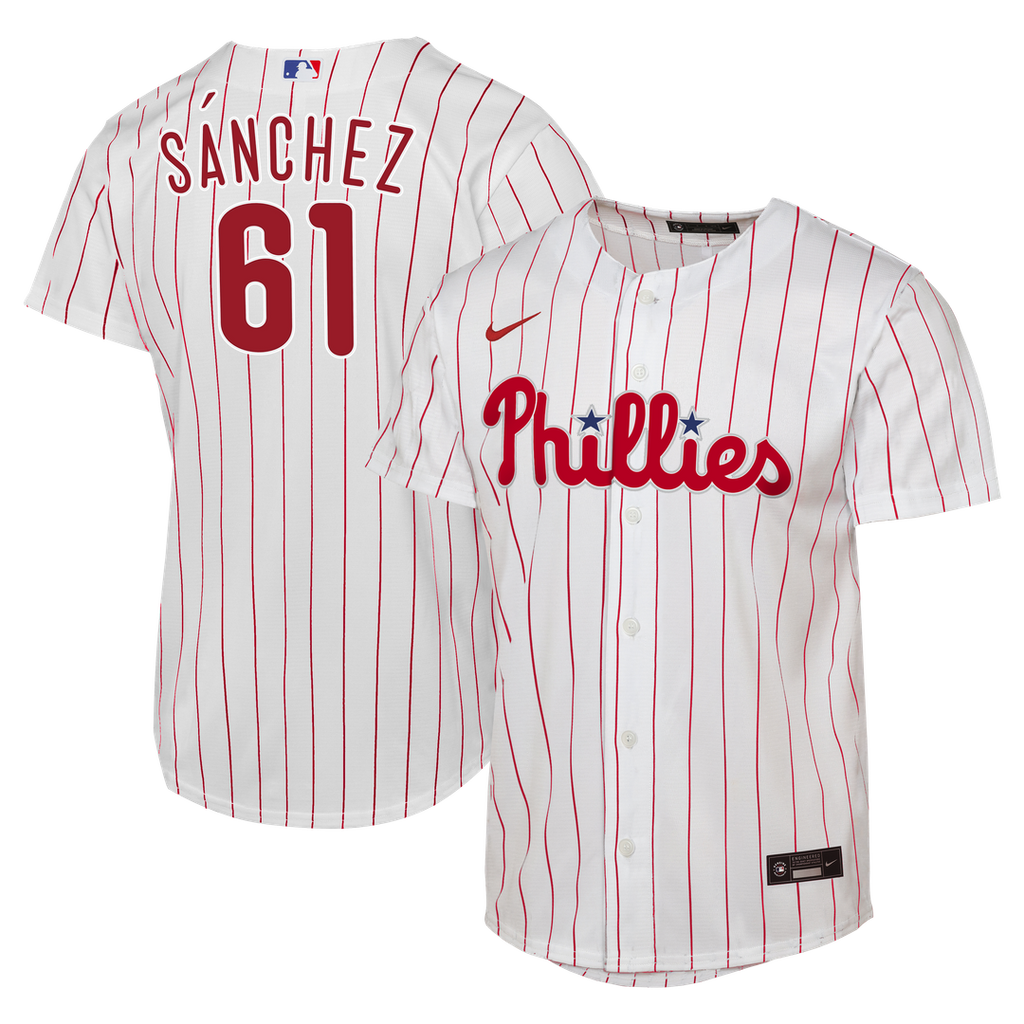Cristopher Sánchez Philadelphia Phillies Youth Home Jersey - White