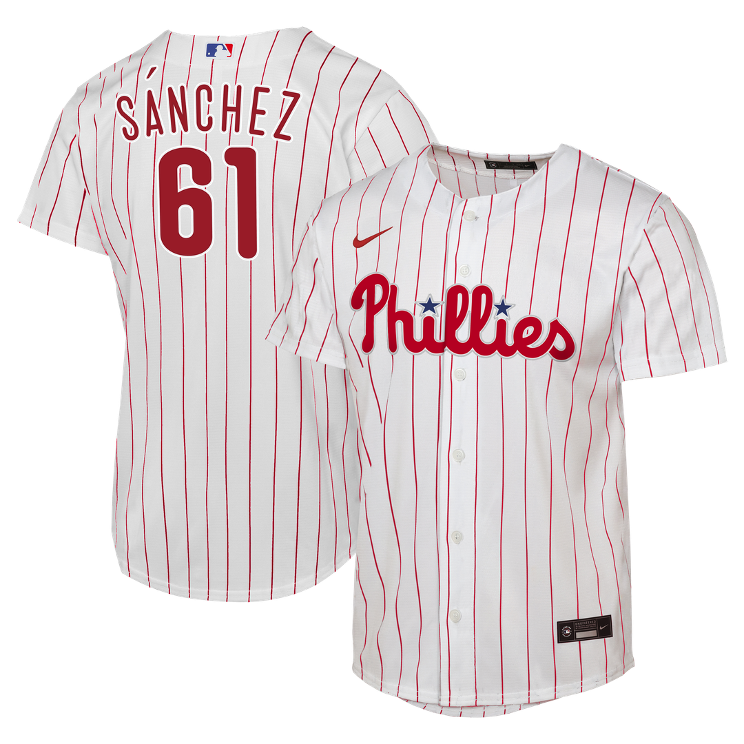 Cristopher Sánchez Philadelphia Phillies Youth Home Jersey - White