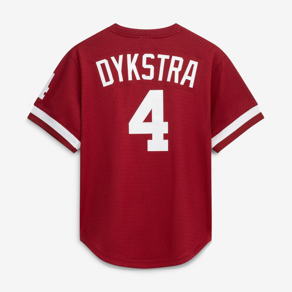 Lenny Dykstra Philadelphia Phillies Authentic Jersey - Scarlet
