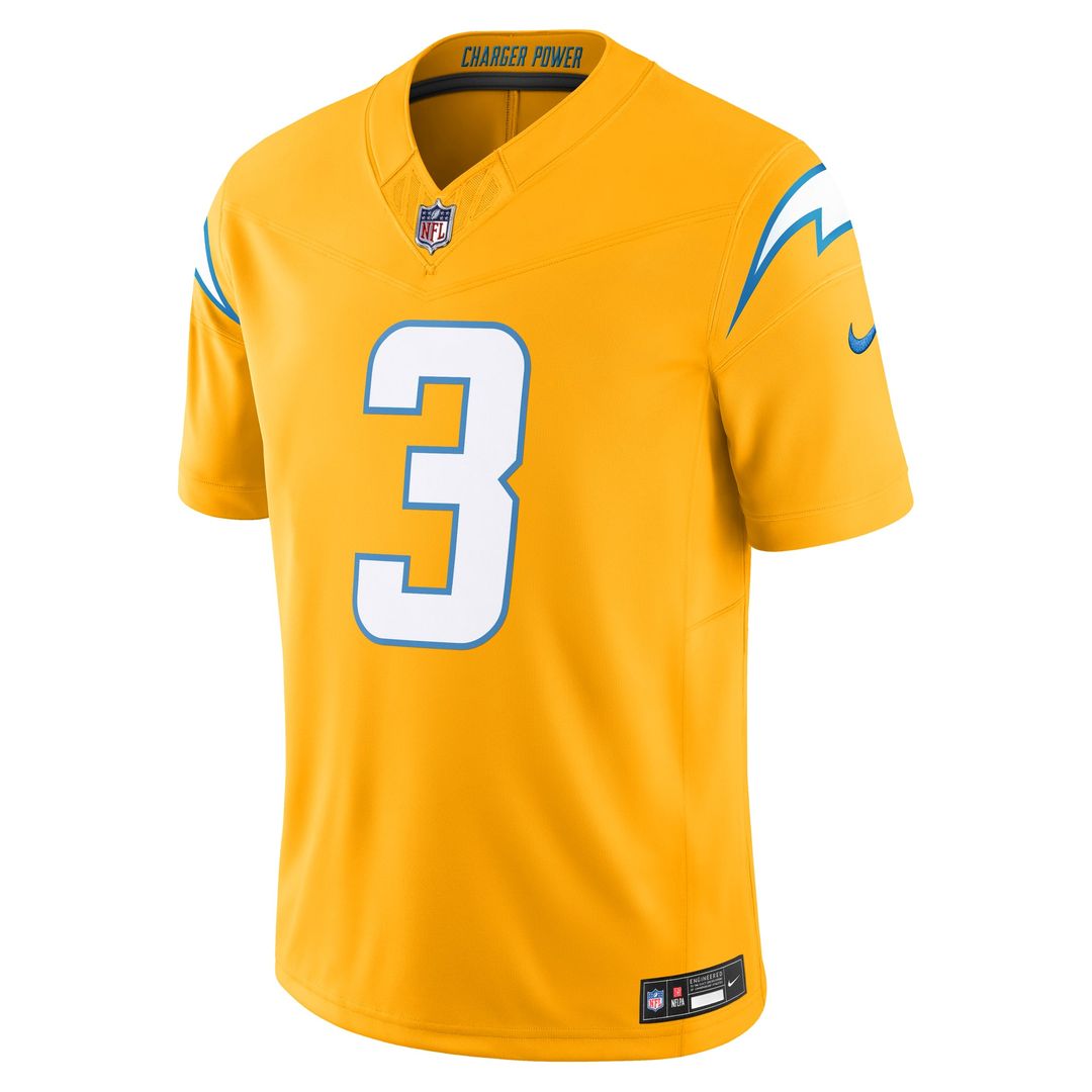 Derwin James Jr. Los Angeles Chargers Alternate Charger Power Jersey - Gold