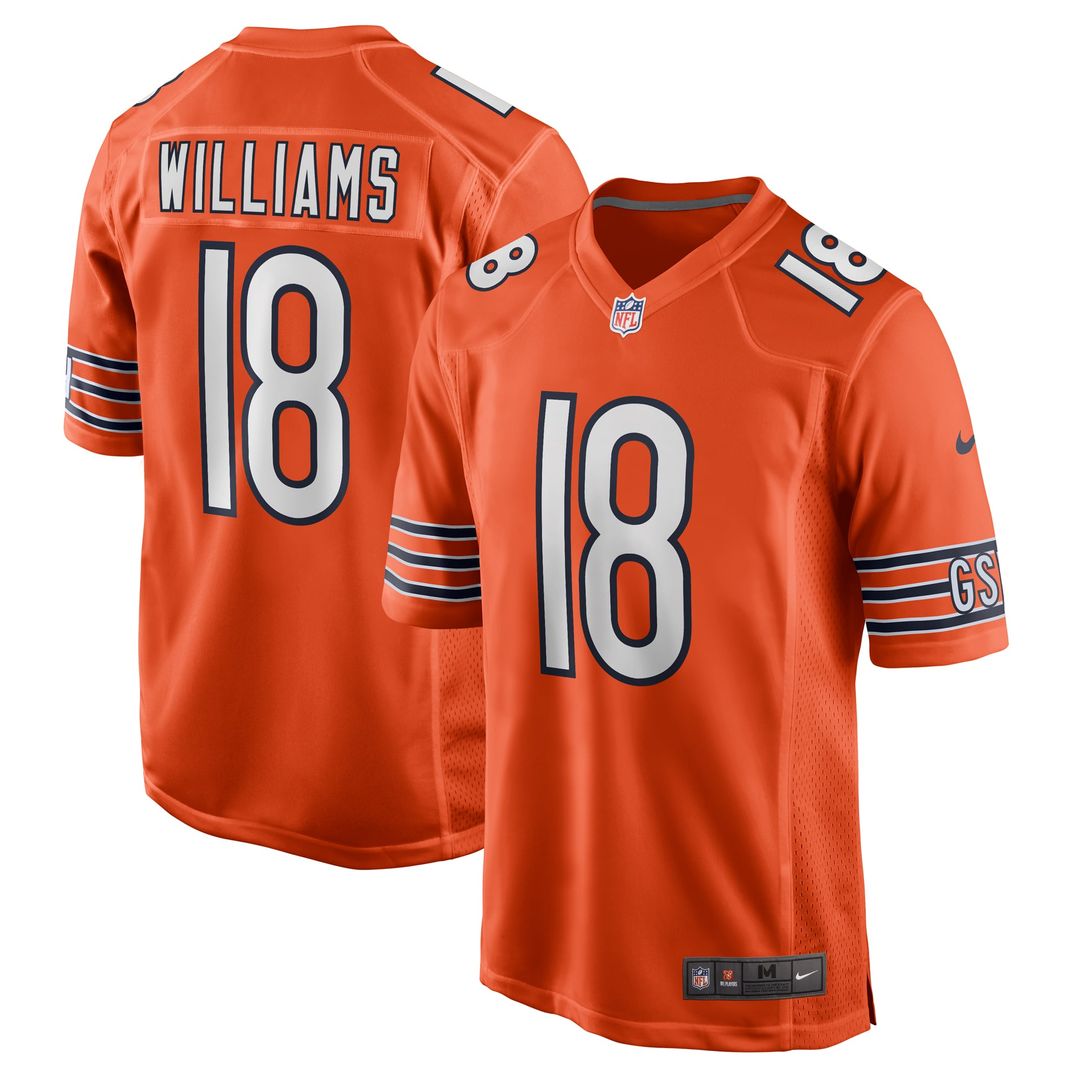 Caleb Williams Chicago Bears Alternate Player Jersey - Orange