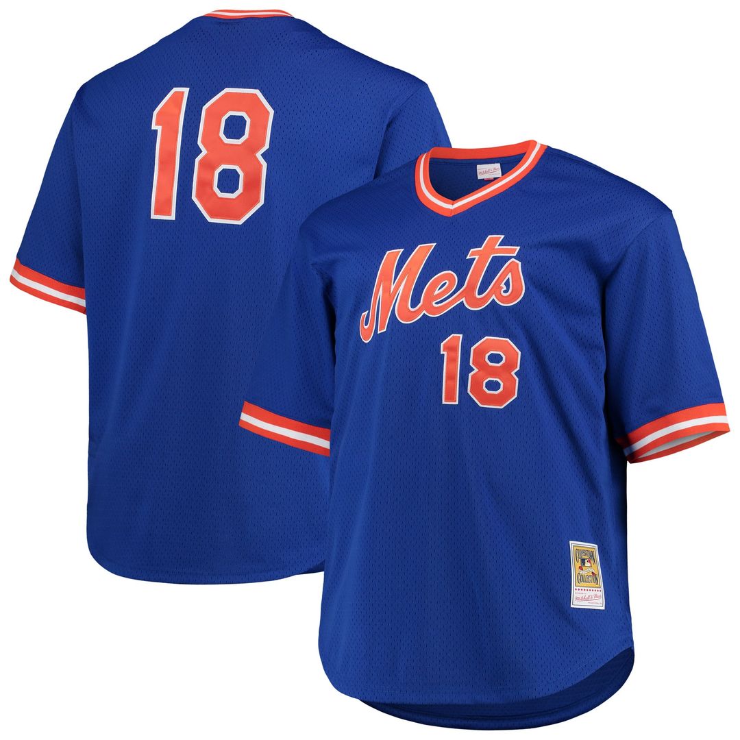 Darryl Strawberry New York Mets Big & Tall Mesh Jersey - Royal
