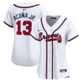 Ronald Acuna Atlanta Braves Women's Home Jersey - White