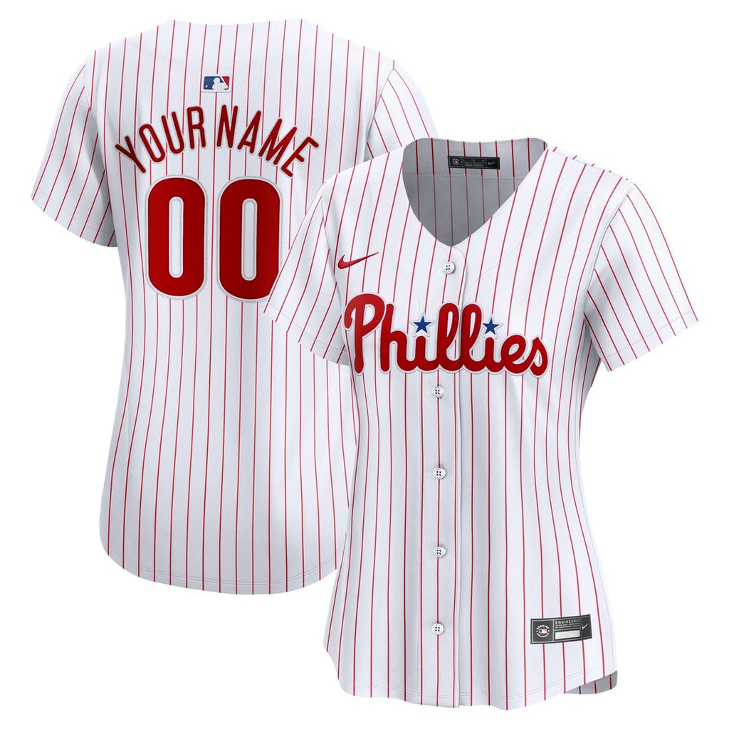 Philadelphia Phillies Women's Home Limited Custom Jersey - White