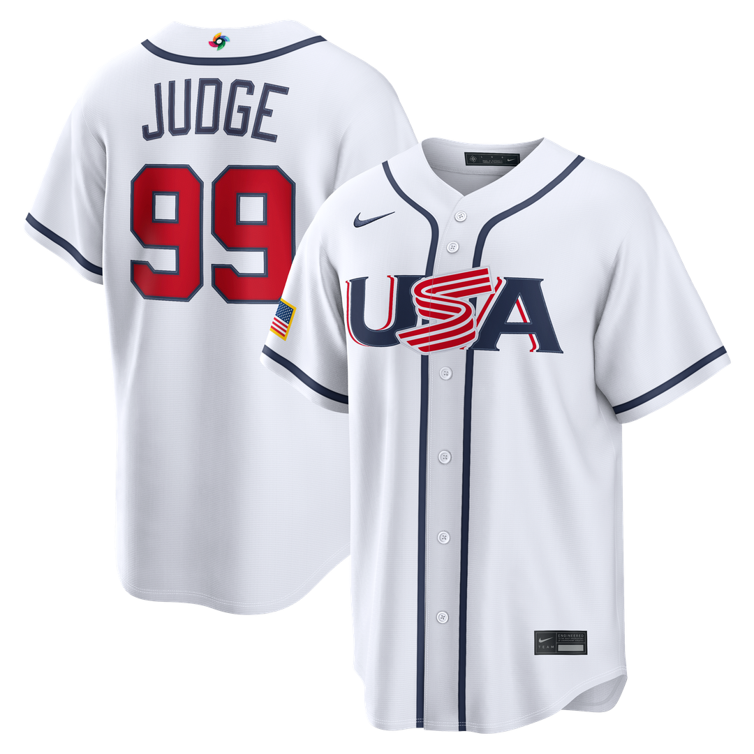 Aaron Judge USA Baseball 2026 World Baseball Classic Home Jersey - White