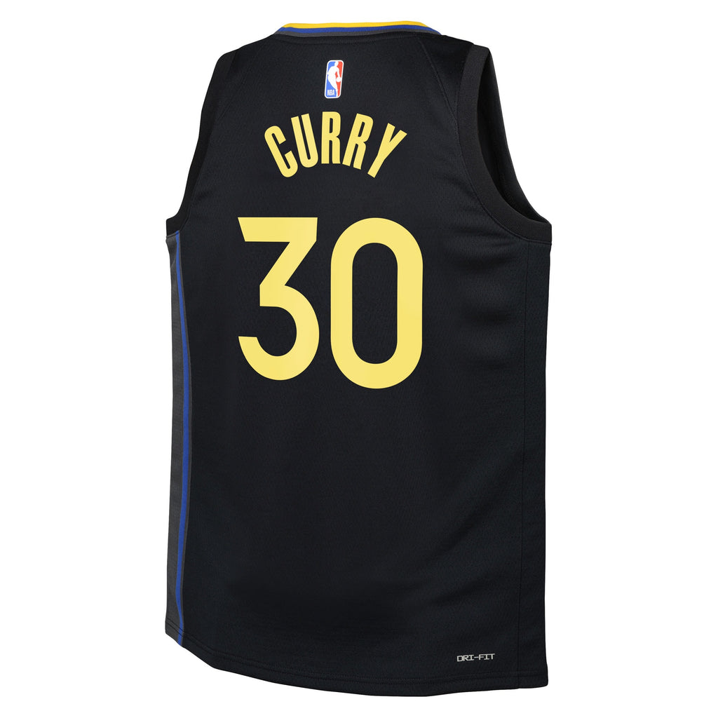 Golden State Warriors Jersey - Black - Stephen Curry - Youth