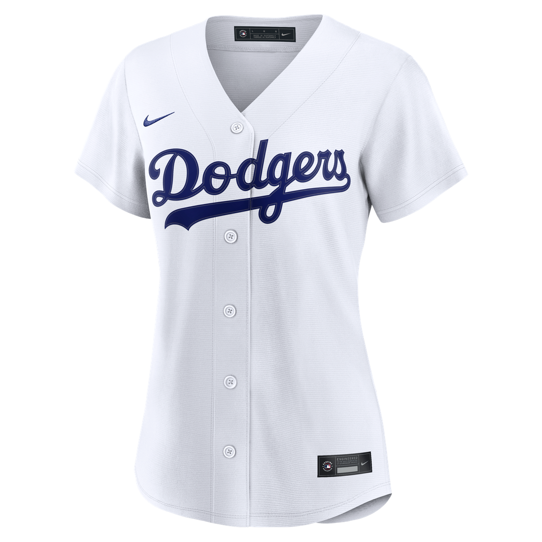 Los Angeles Dodgers Women's Home Replica Custom Jersey - White