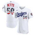 Fourth of July Los Angeles Dodgers Mookie Betts White USA 250 Jersey
