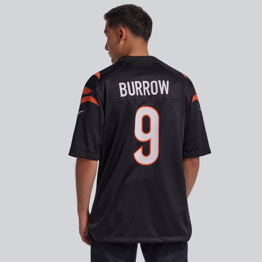 Joe Burrow Cincinnati Bengals Player Jersey - Black