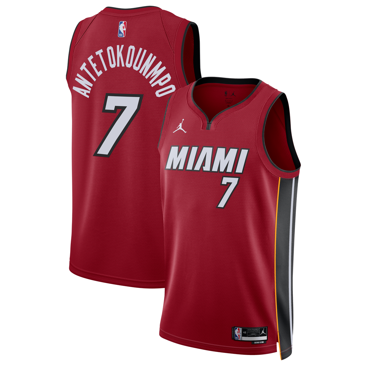Miami Heat Jersey - Red - Giannis Antetokounmpo - Unisex