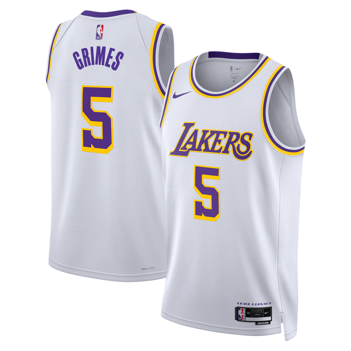 Los Angeles Lakers Edition Jersey - White - Quentin Grimes - Unisex