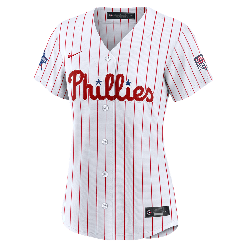 2026 All-Star Edition Stars & Stripes Women's Philadelphia Phillies Bryce Harper White Jersey