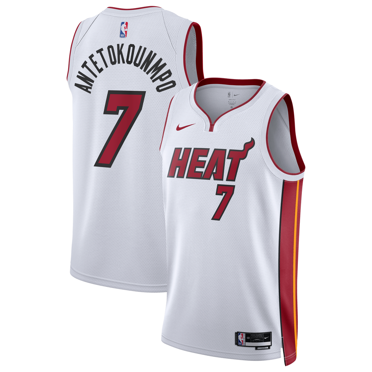 Miami Heat Jersey - White - Giannis Antetokounmpo - Unisex