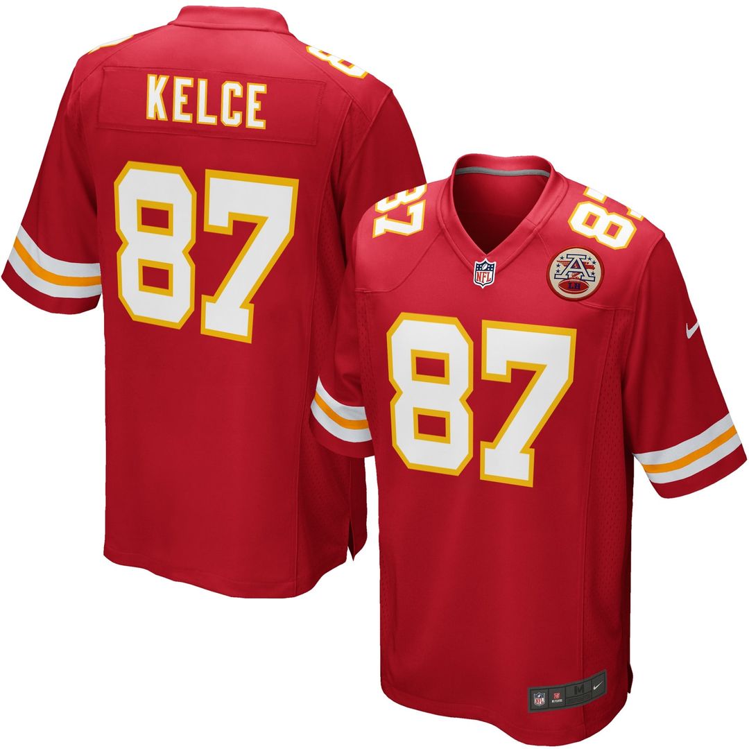 Travis Kelce Kansas City Chiefs Youth Jersey - Red