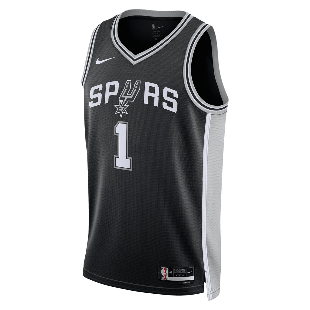 San Antonio Spurs Jersey - Black - Victor Wembanyama - Unisex