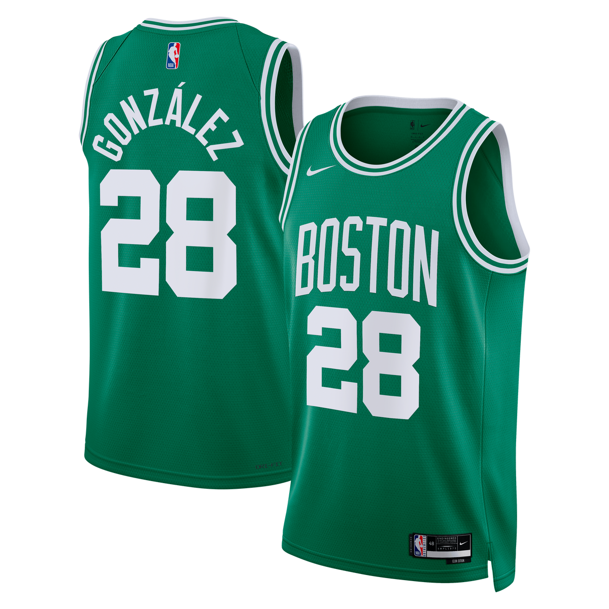 Boston Celtics Jersey - Kelly Green - Hugo González - Unisex