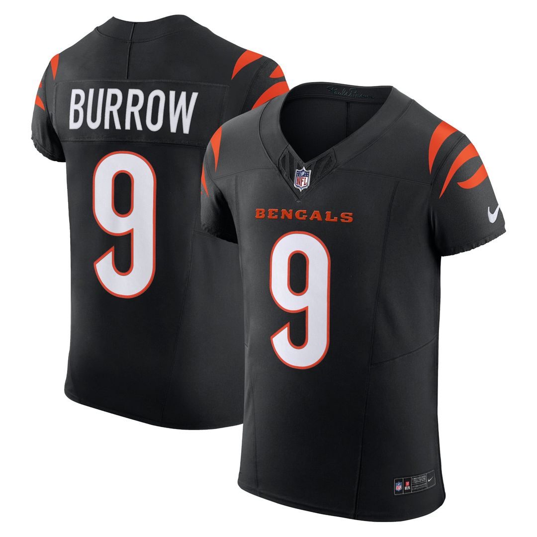 Joe Burrow Cincinnati Bengals Team Elite Jersey - Black