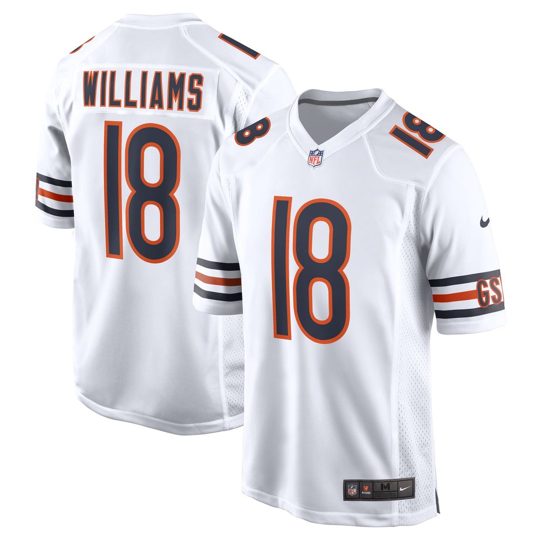 Caleb Williams Chicago Bears First Round Pick Player Jersey - White