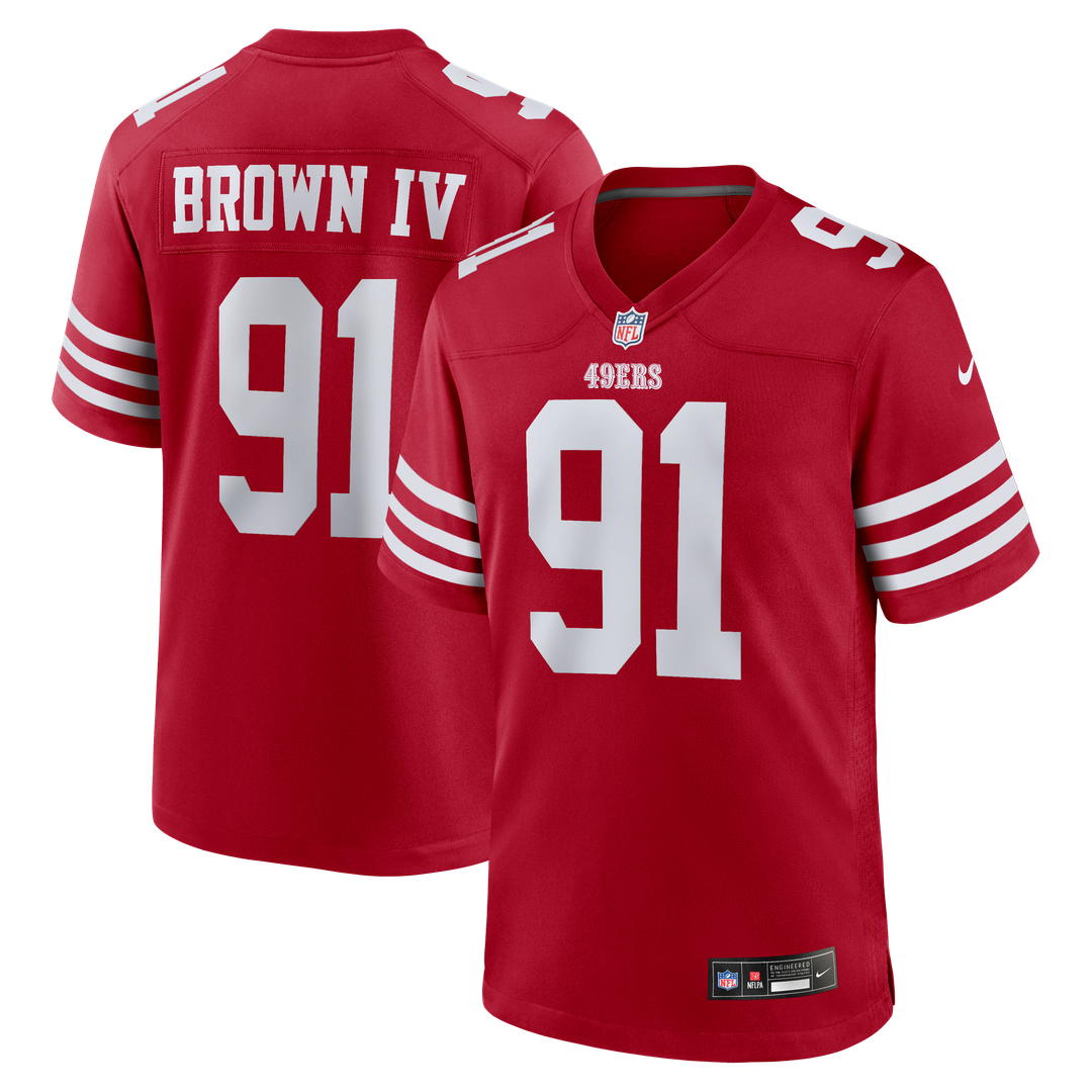 Earnest Brown IV San Francisco 49ers Team Jersey - Scarlet
