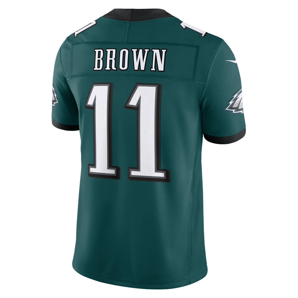 A.J. Brown Philadelphia Eagles Team Stitched Jersey - Midnight Green