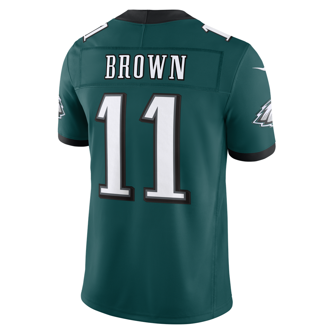 A.J. Brown Philadelphia Eagles Team Stitched Jersey - Midnight Green