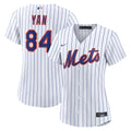 Jefry Yan New York Mets Women's Home Jersey - White