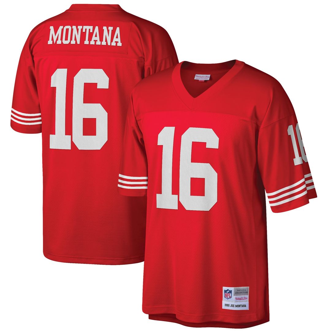 Joe Montana San Francisco 49ers Big & Tall 1990 Retired Player Jersey - Scarlet