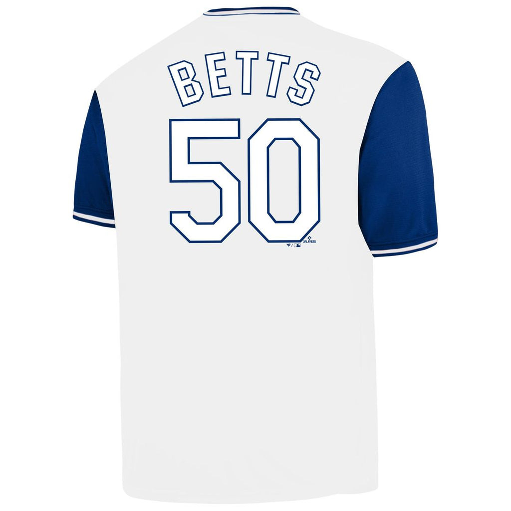 Mookie Betts Los Angeles Dodgers Big & Tall Name & Number Jersey - White